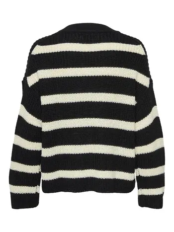 JDYJUSTY L/S STRIPE PULLOVER KNT NOOS