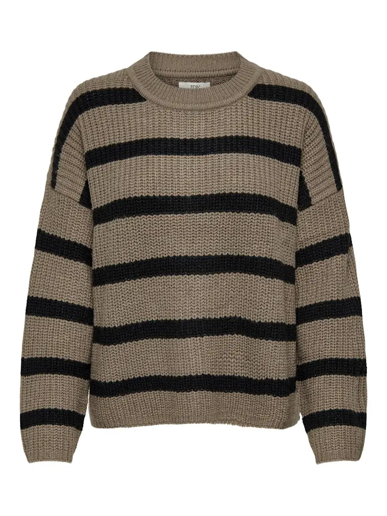 JDYJUSTY L/S STRIPE PULLOVER KNT NOOS