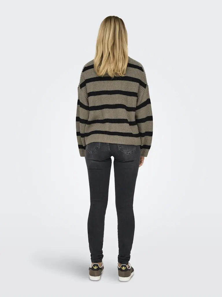 JDYJUSTY L/S STRIPE PULLOVER KNT NOOS