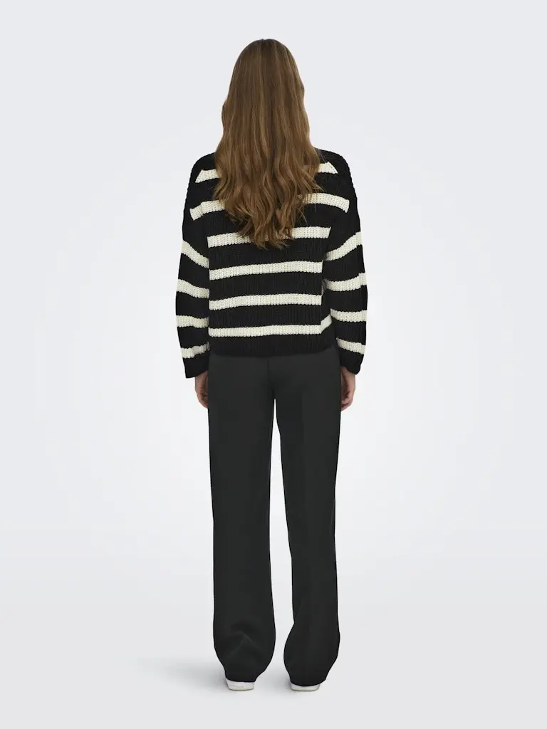 JDYJUSTY L/S STRIPE PULLOVER KNT NOOS