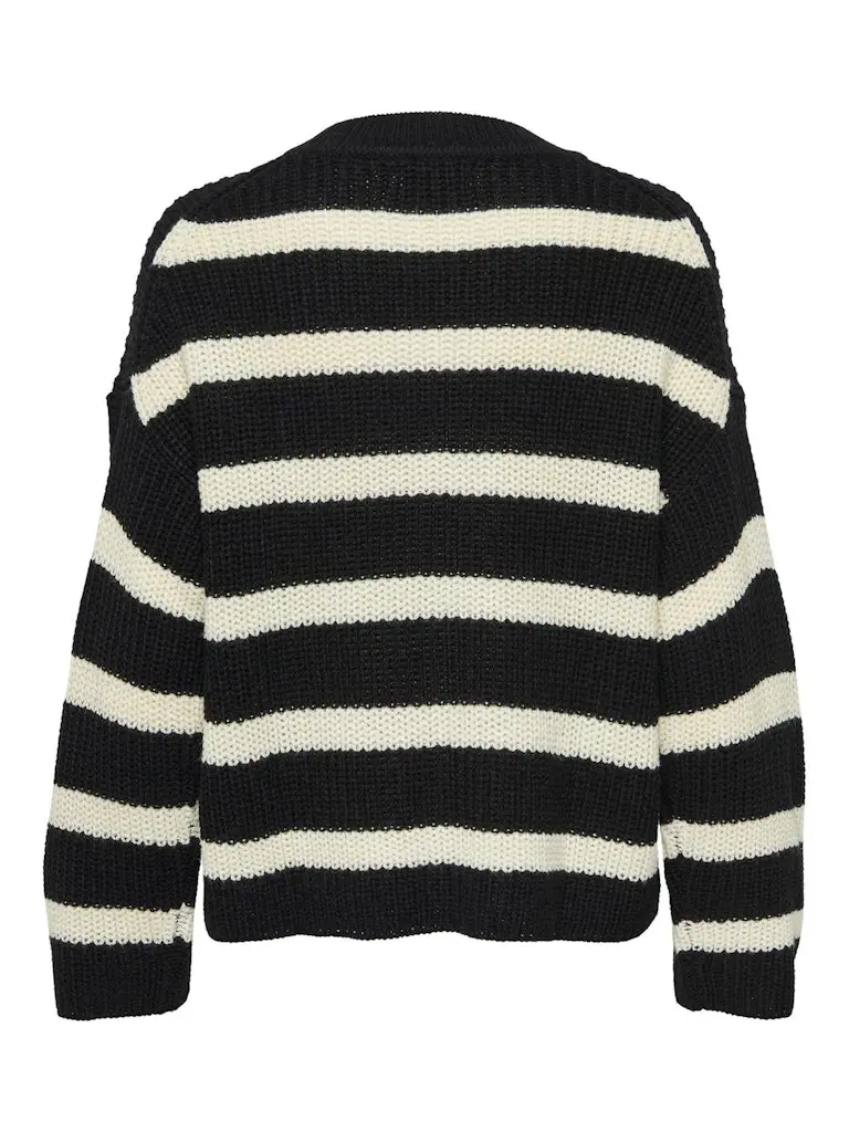 JDYJUSTY L/S STRIPE PULLOVER KNT NOOS