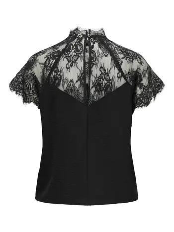 JDYLION S/S LACE TOP WVN DIA