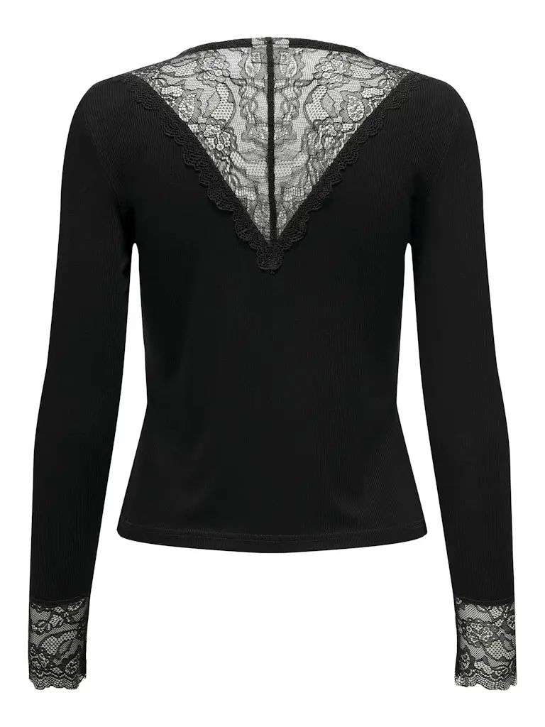 JDYROXY L/S LACE TOP JRS NOOS