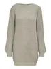 JDYWHITNEY MEGAN L/S BOAT DRESS KNT NOOS