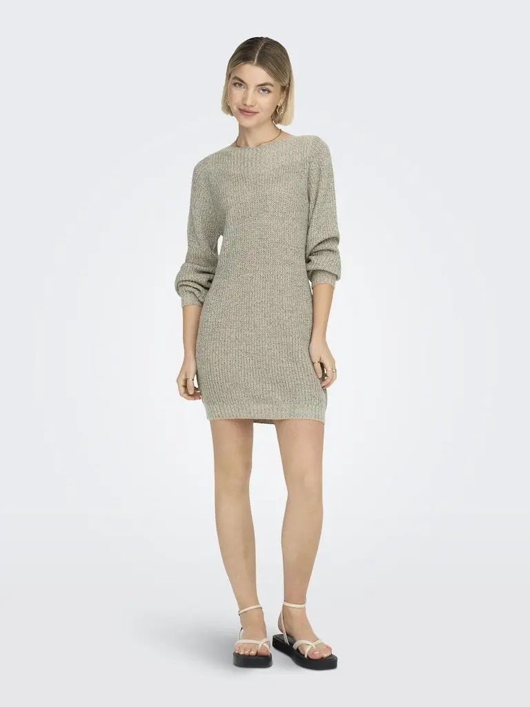 JDYWHITNEY MEGAN L/S BOAT DRESS KNT NOOS