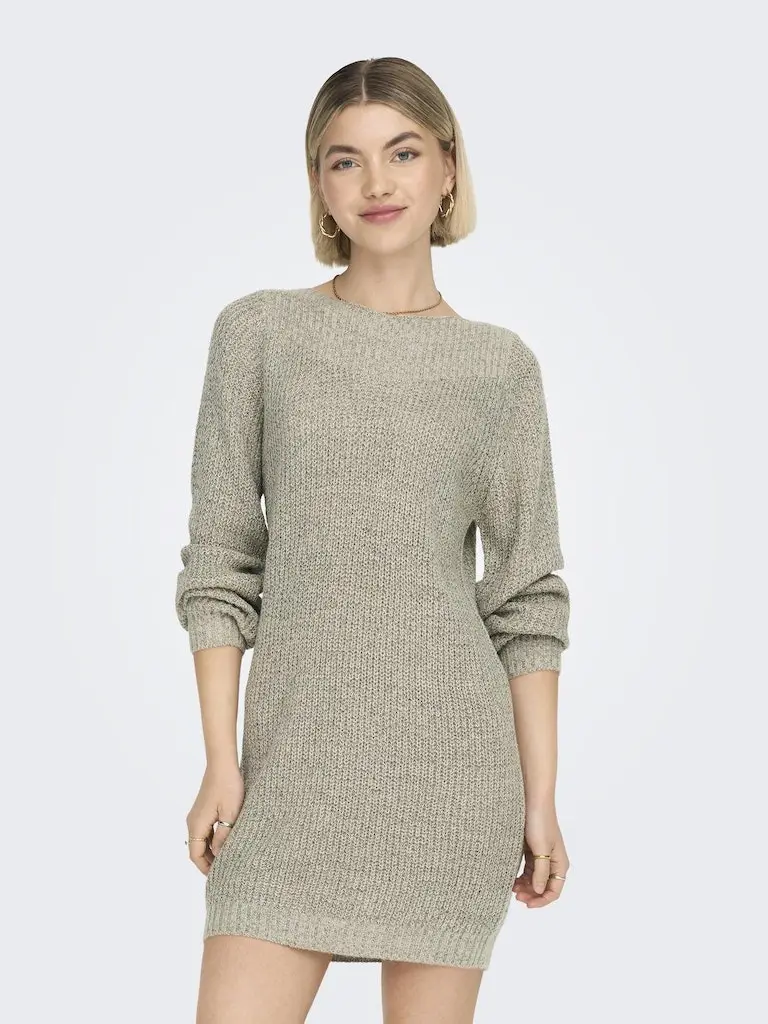 JDYWHITNEY MEGAN L/S BOAT DRESS KNT NOOS