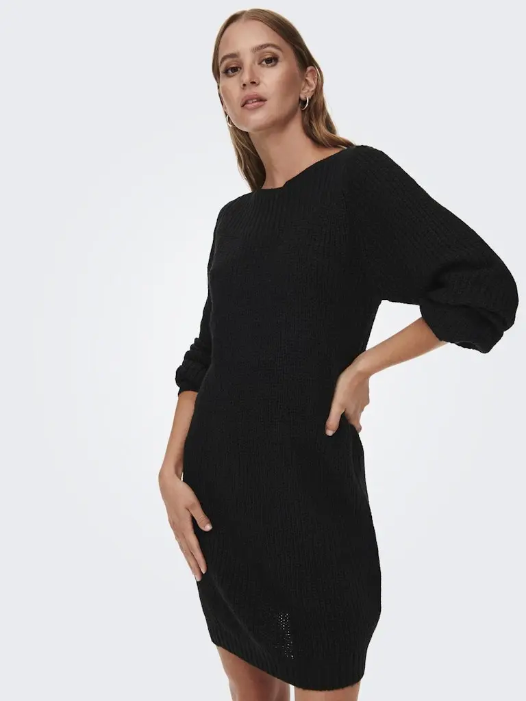 JDYWHITNEY MEGAN L/S BOAT DRESS KNT NOOS