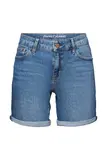 Jeans-Shorts mit mittelhohem Bund