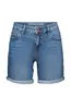 Jeans-Shorts mit mittelhohem Bund