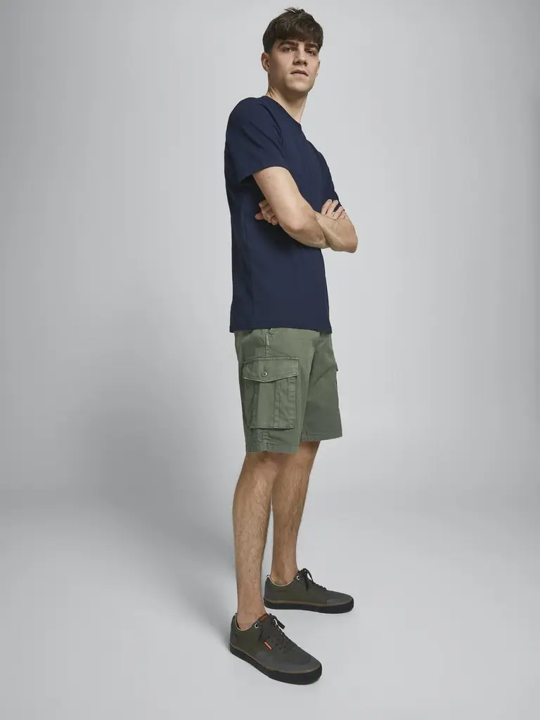 JJIZACK JJCARGO SHORTS AMA SOLID STS