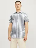 JJJOSHUA OXFORD STRIPE SHIRT SS