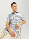 JJJOSHUA OXFORD STRIPE SHIRT SS