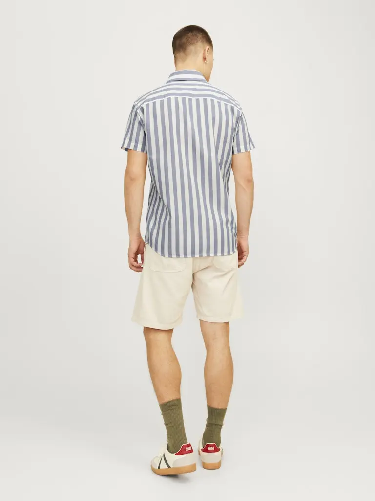 JJJOSHUA OXFORD STRIPE SHIRT SS