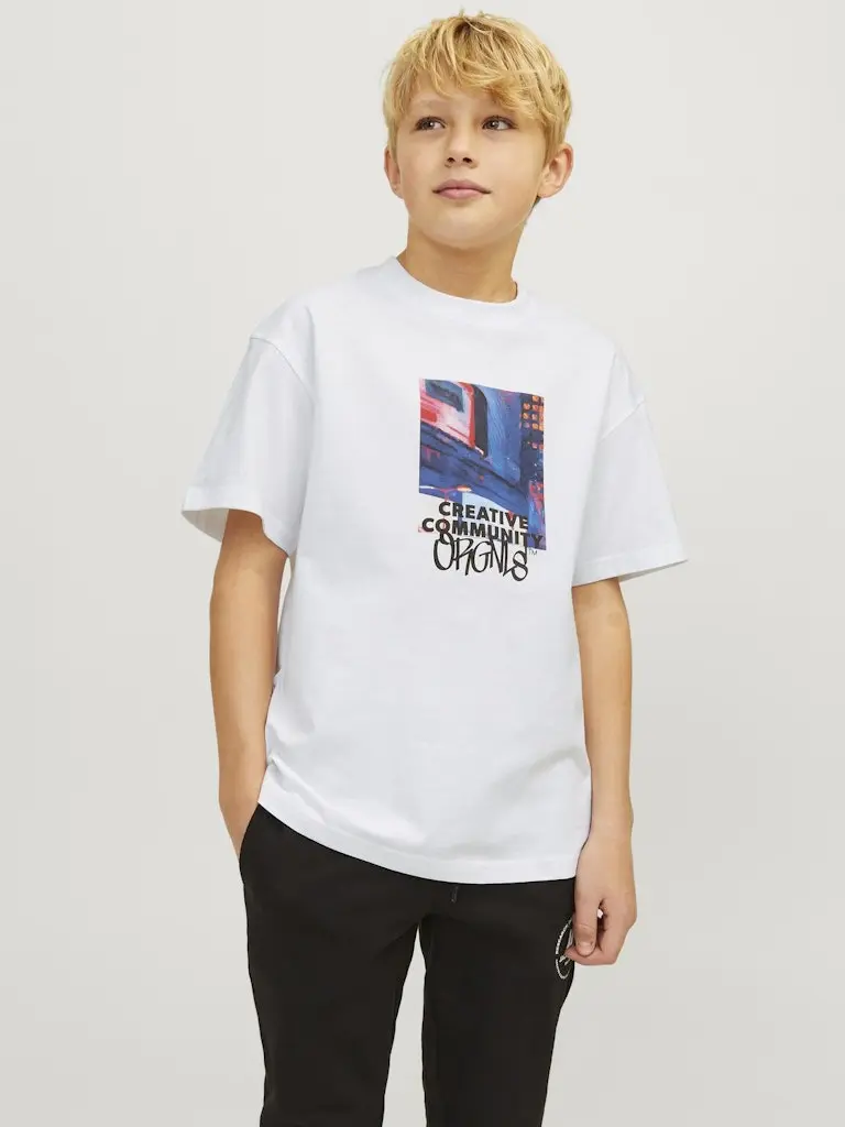 JORBUSHWICK BLUR TEE SS CREW NECK JNR