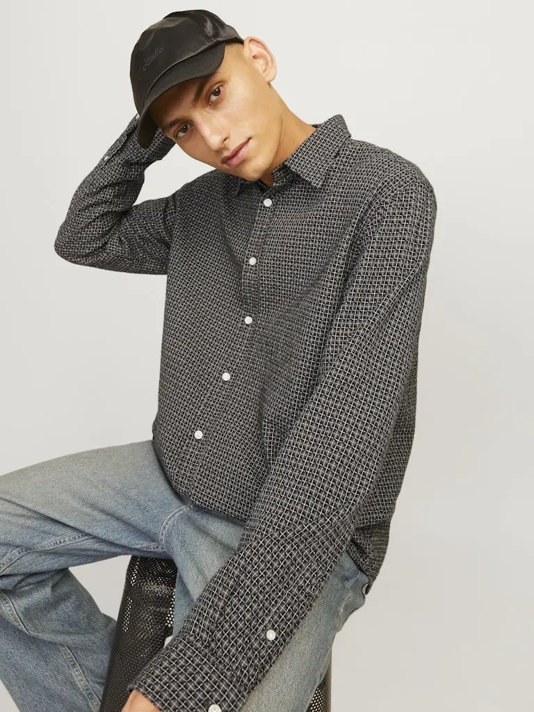 JORJOSHUA DOBBY CHECK SHIRT LS