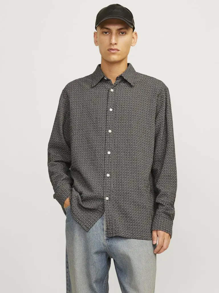 JORJOSHUA DOBBY CHECK SHIRT LS