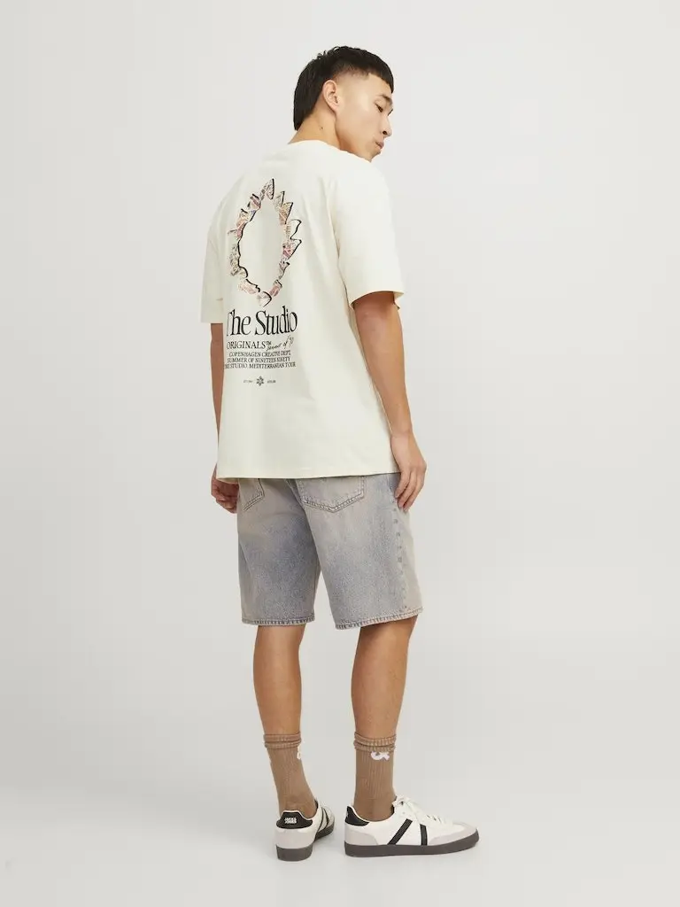 JORNOTO GRAPHIC BACK TEE SS CREW NECK LN