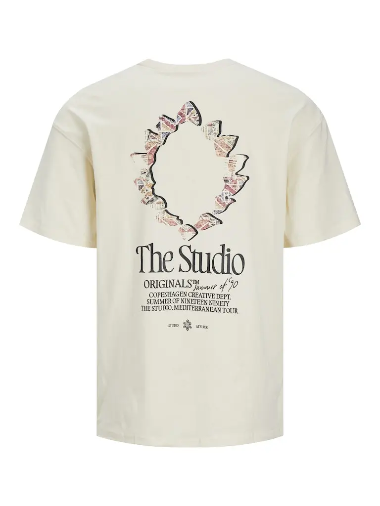 JORNOTO GRAPHIC BACK TEE SS CREW NECK LN