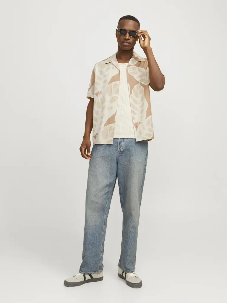 JORSEQUOIA TENCEL AOP RESORT SHIRT SS