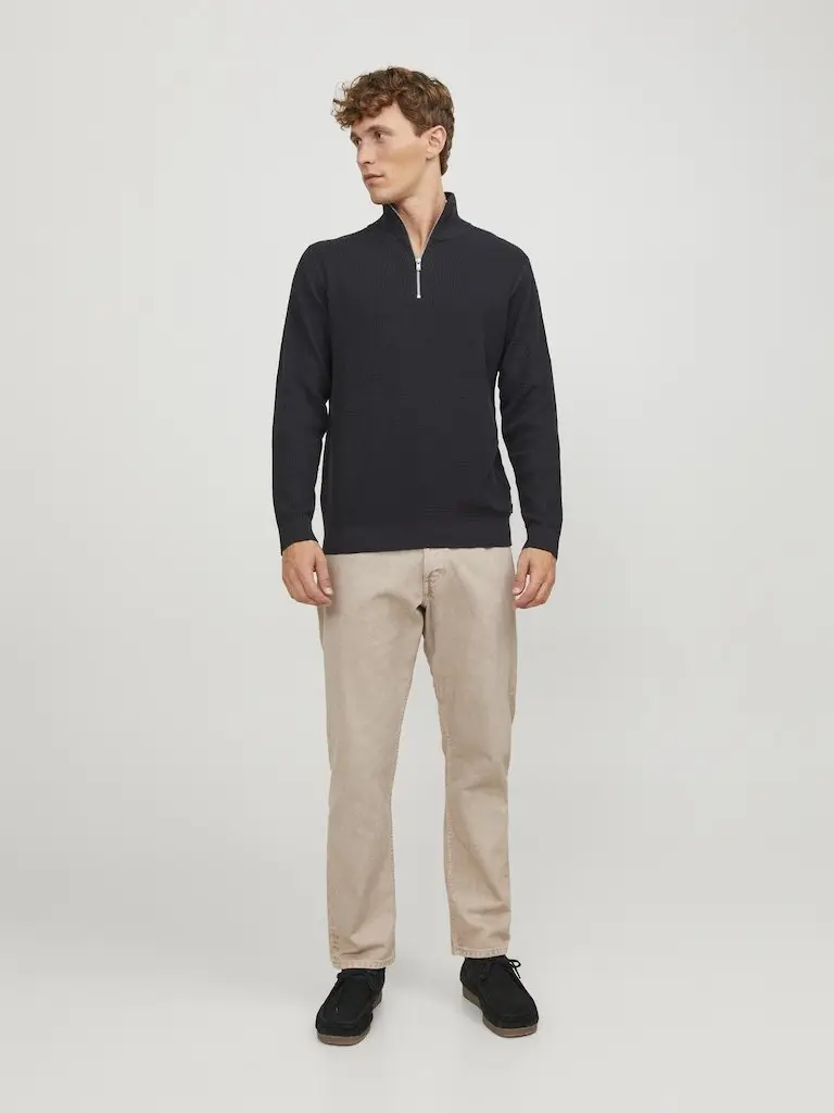 JPRBLAARTHUR KNIT HALF ZIP CH