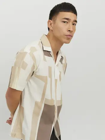 JPRBLAMOTIVE PRINT RESORT SHIRT S/S LN