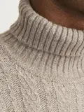 JPRBLATRENT KNIT CABLE ROLL NECK BF LN