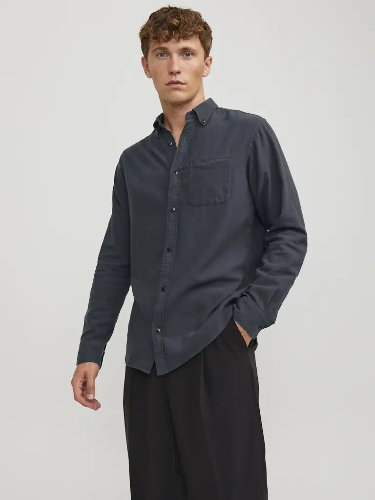 JPRBLUBROOK SOLID TWILL SHIRT L/S