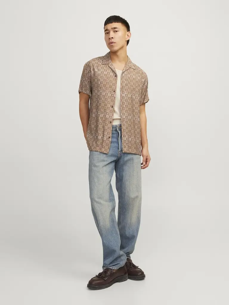 JPRBLULINCOLN PRINT RESORT SHIRT S/S SN