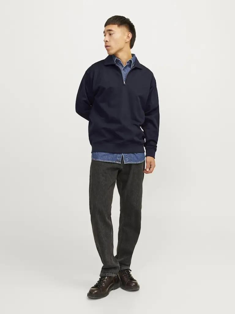 JPRBLUMARC SWEAT HALF ZIP