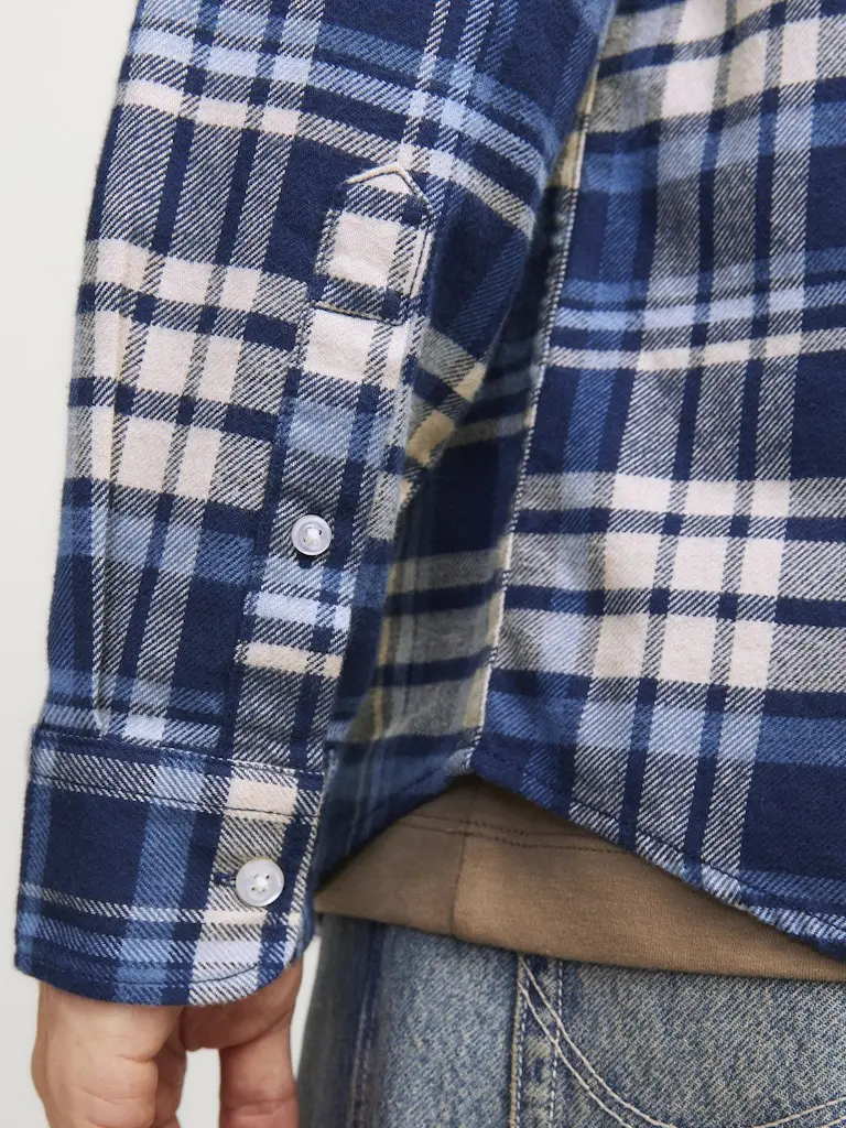 JPRBLUNORRIS FLANNEL LS SHIRT BF LN