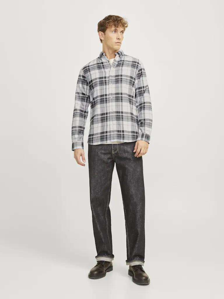 JPRBLUNORRIS FLANNEL LS SHIRT BF LN