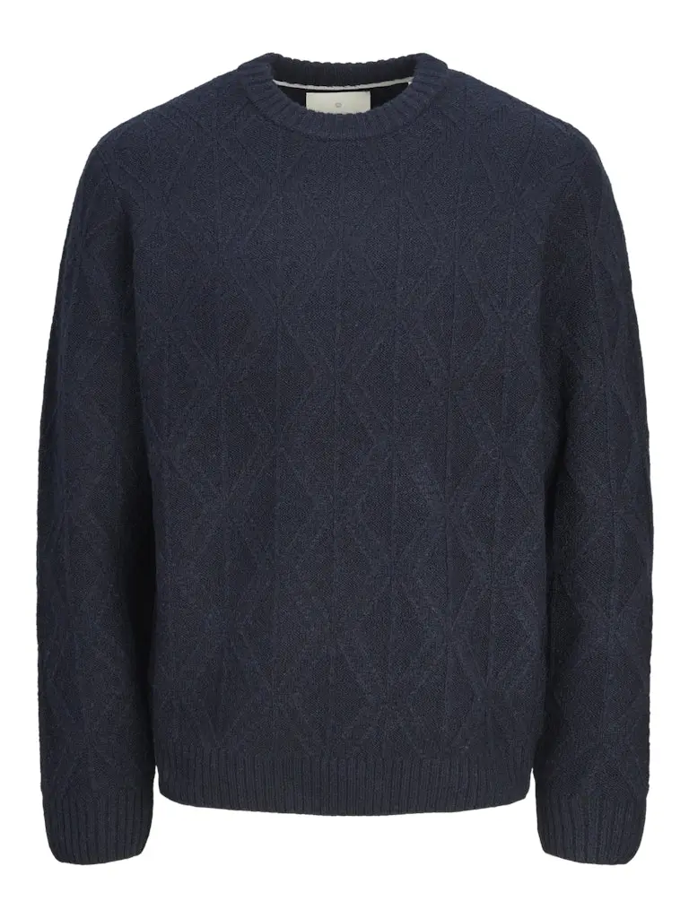 JPRCCFELIX KNIT STRUCTURE CREW NECK