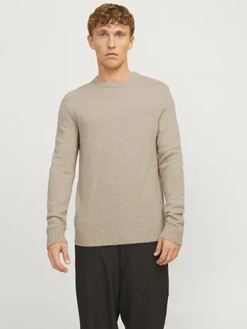 JPRCCLAMBSWOOL KNIT CREW NECK LN