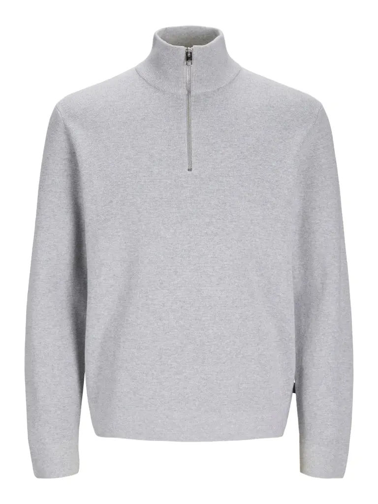 JPRCCMILANO STITCH KNIT HALF ZIP SN