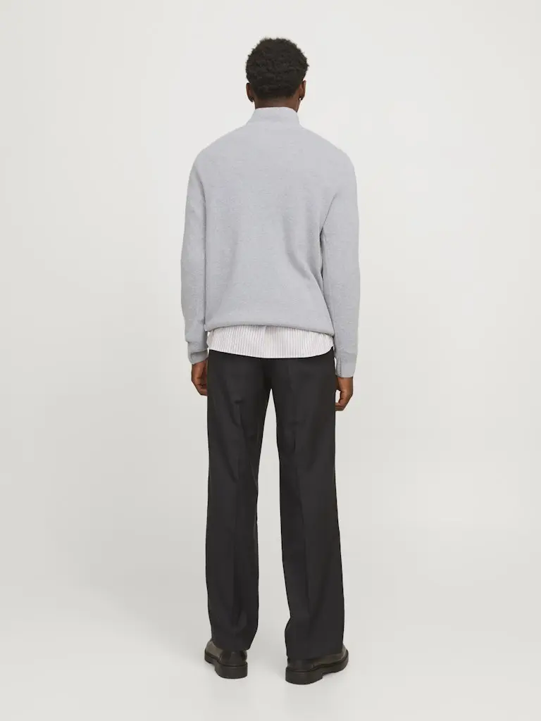 JPRCCMILANO STITCH KNIT HALF ZIP SN