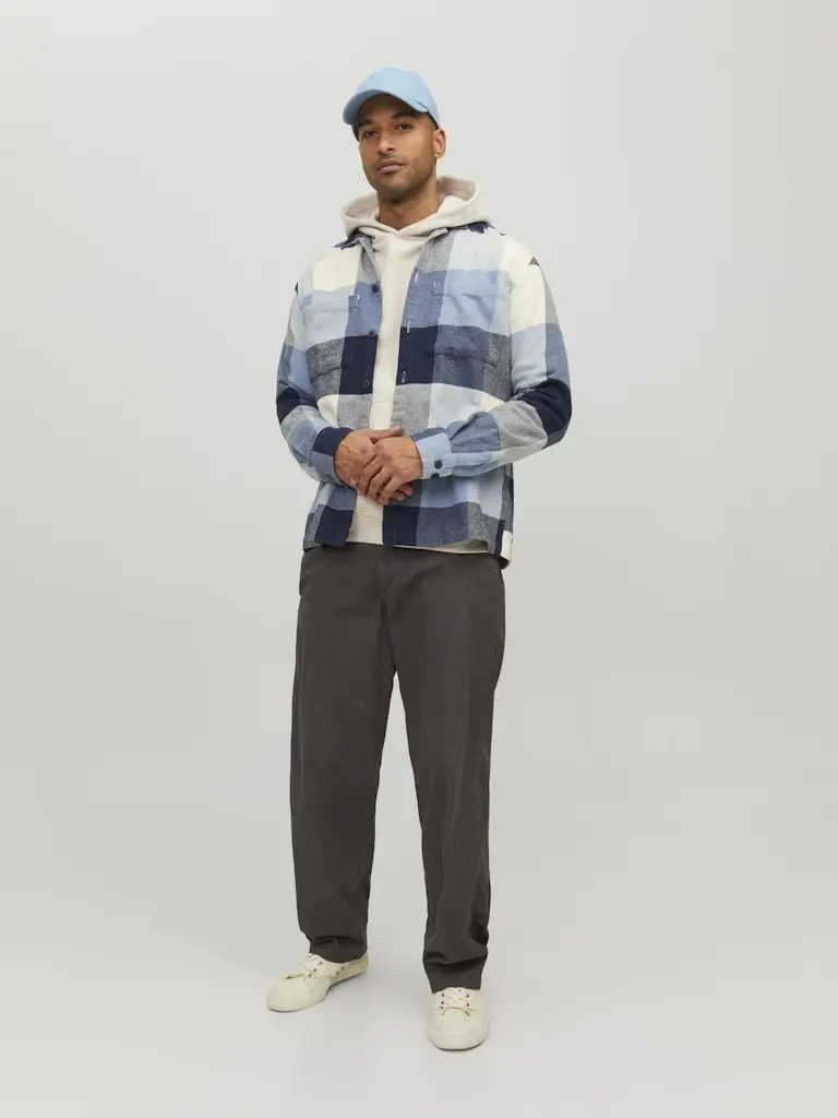 JPRPETE GINGHAM OVERSHIRT L/S SN