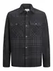 JPRRAYMOND MELANGE CHECK LS OVERSHIRT SN