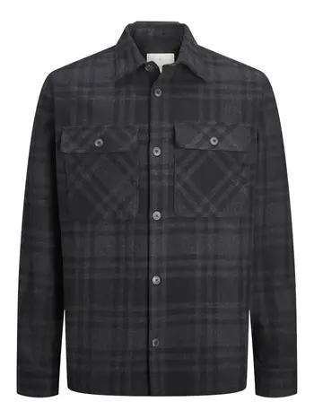 JPRRAYMOND MELANGE CHECK LS OVERSHIRT SN