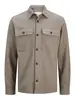 JPRRAYMOND MELANGE SOLID LS OVERSHIRT SN