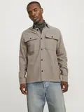 JPRRAYMOND MELANGE SOLID LS OVERSHIRT SN