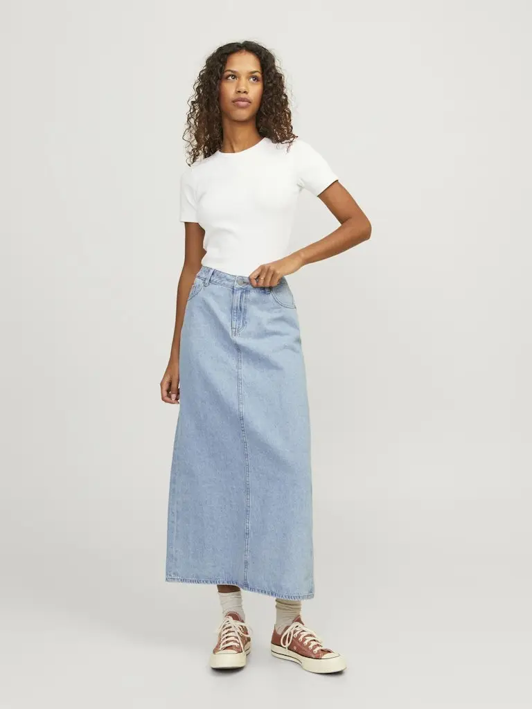 JXAURA LONG MW DENIM SKIRT DNM