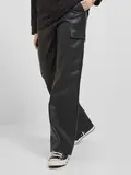 JXKENYA FAUX LEATHER CARGO PANTS