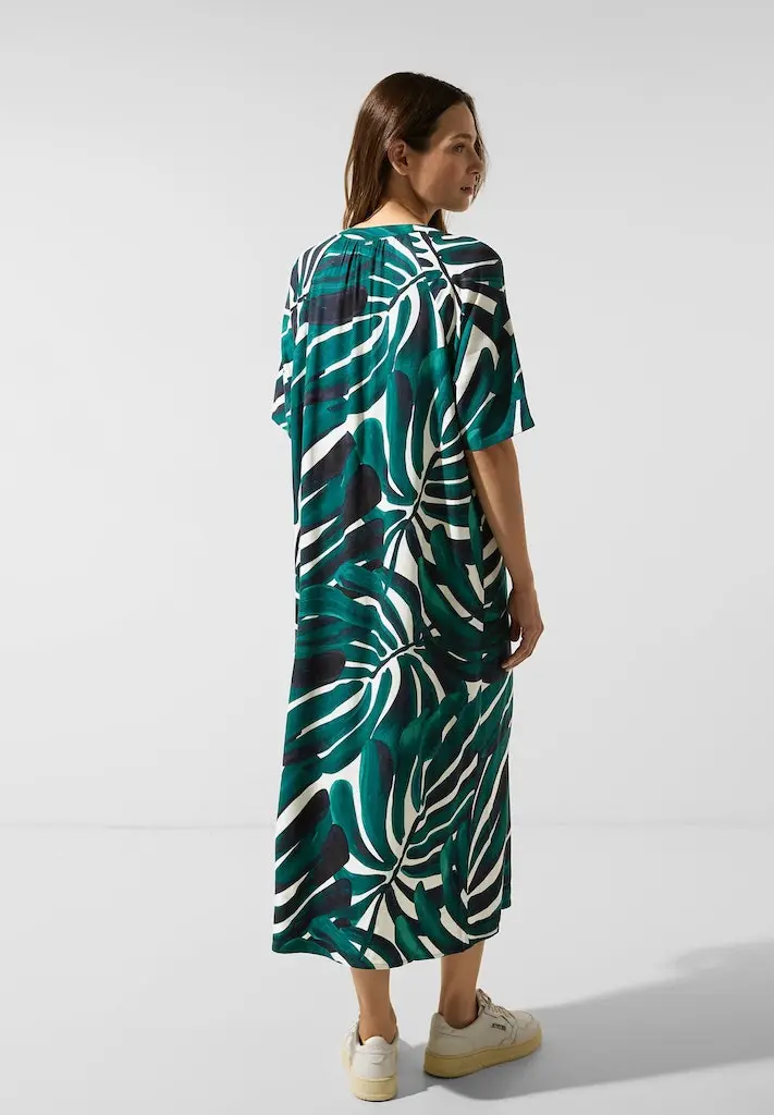 Kleid mit Palmenprint