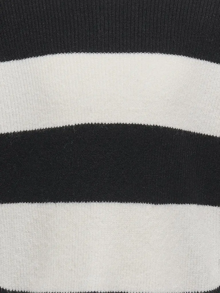 KOGFRANCA SHORT L/S STRIPE KNT NOOS