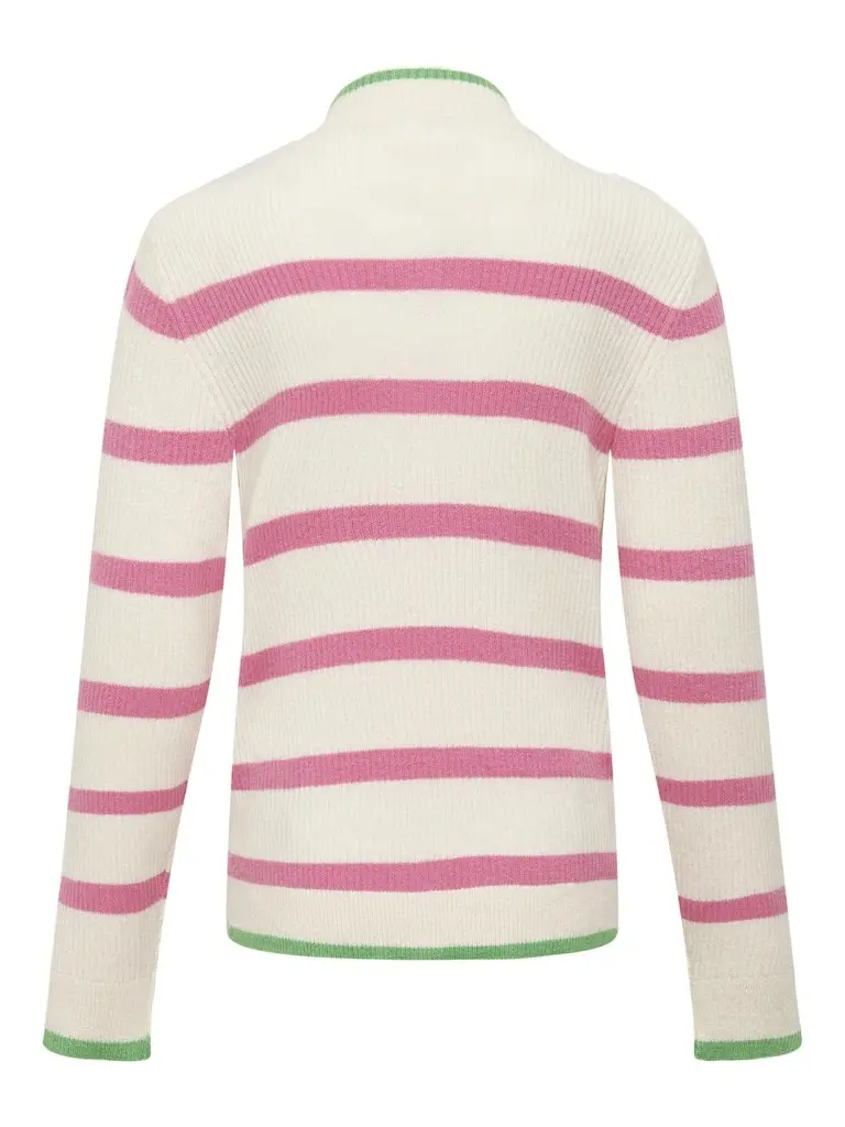 KOGIBI LS STRIPE HIGHNECK CP KNT