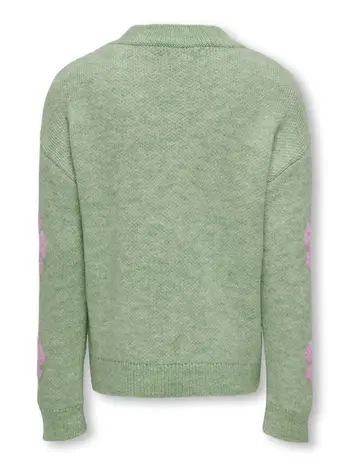 KOGNAJA L/S FLOWER PULLOVER KNT