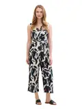 Leinen Overall mit Print