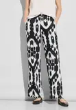 Leinenhose mit Print