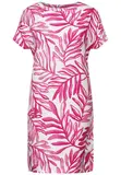 Leinenmix Print Kleid