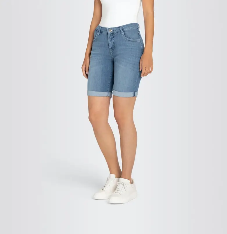 MAC JEANS - SHORTY summer clean, Soft light denim